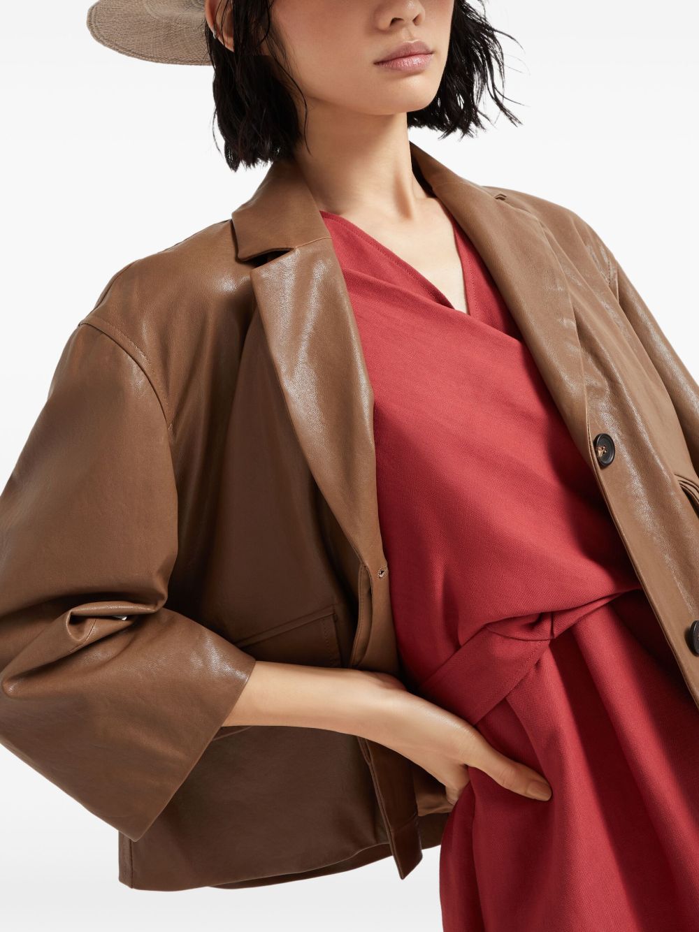 Brunello Cucinelli Dresses Rosso Linen