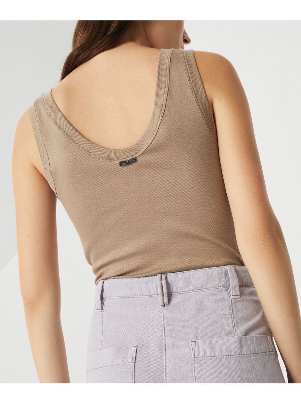 Brunello Cucinelli Trousers Lilla Cotton Linen