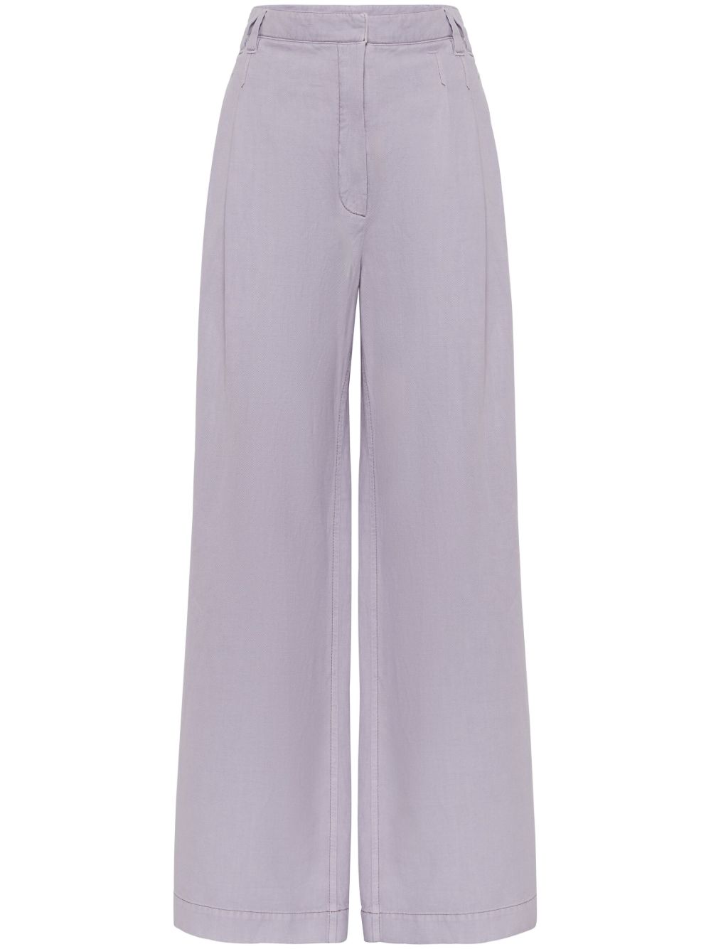 Brunello Cucinelli Trousers Lilla Cotton Linen