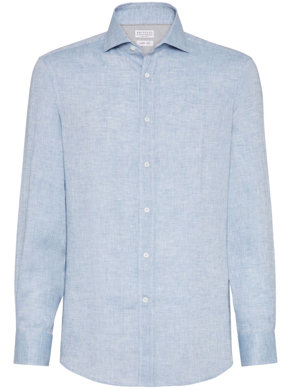 Brunello Cucinelli Shirts Azzurro Linen