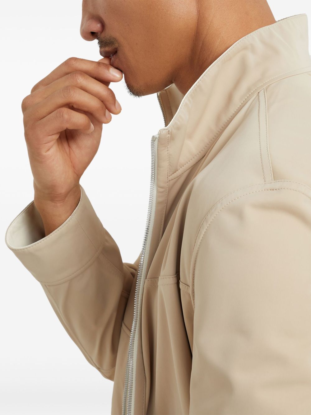 Brunello Cucinelli Jackets Panna Leather