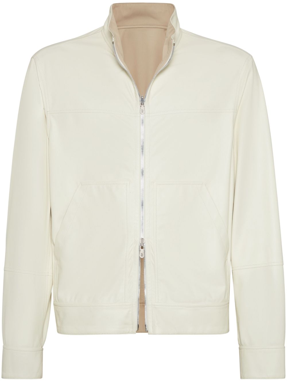 Brunello Cucinelli Jackets Panna Leather