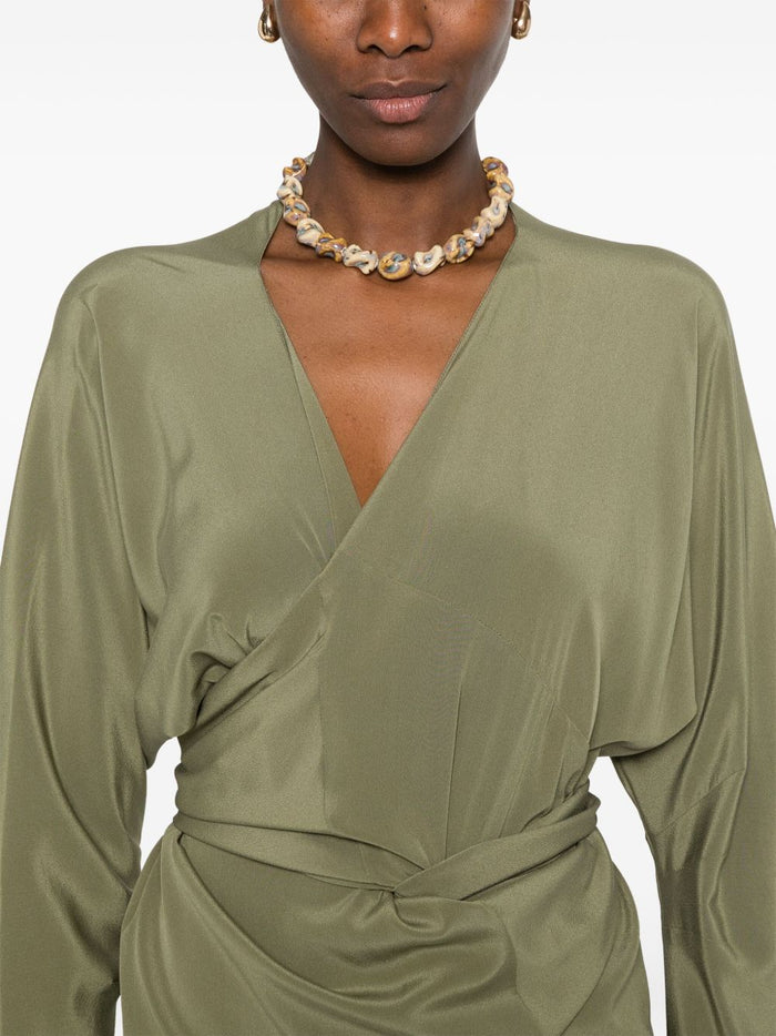 Cortana Dresses Green Silk