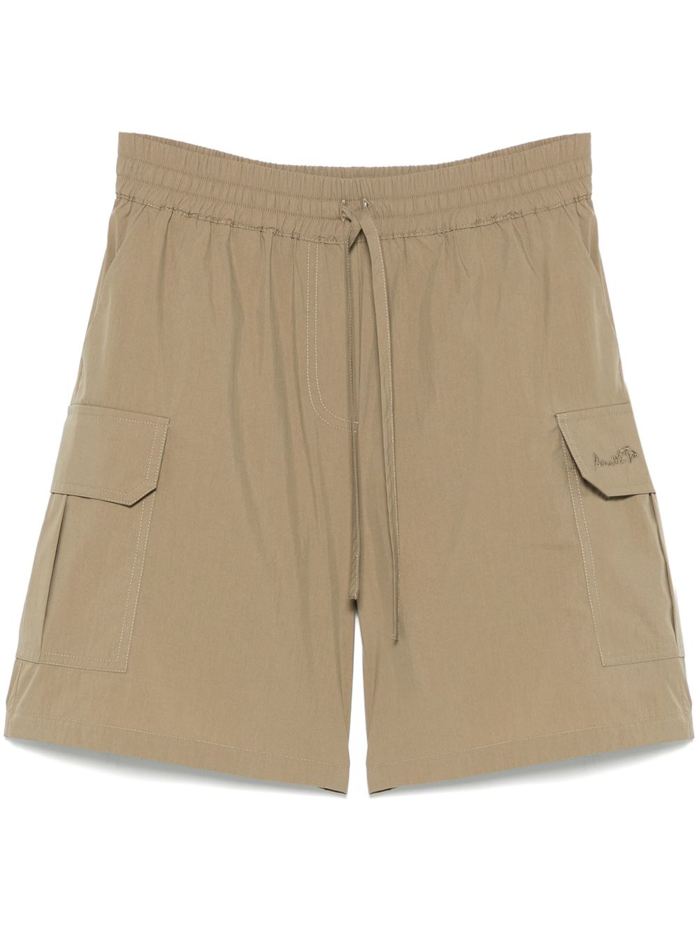 Parosh Shorts Kaki Polyamide Cotton