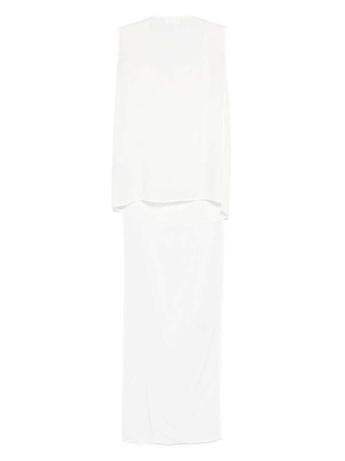 Parosh Top Cream Silk