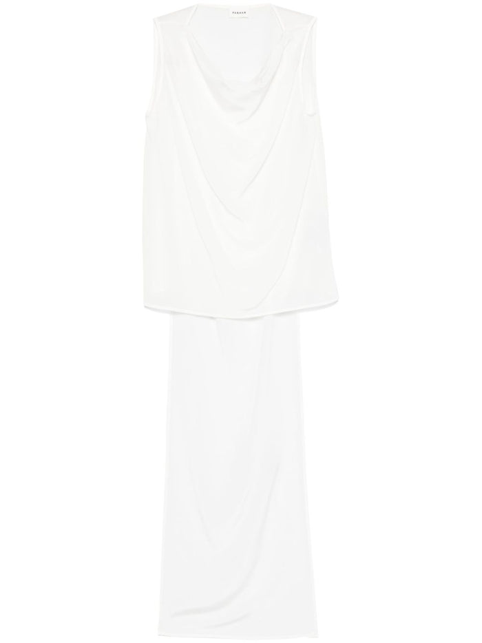Parosh Top Cream Silk