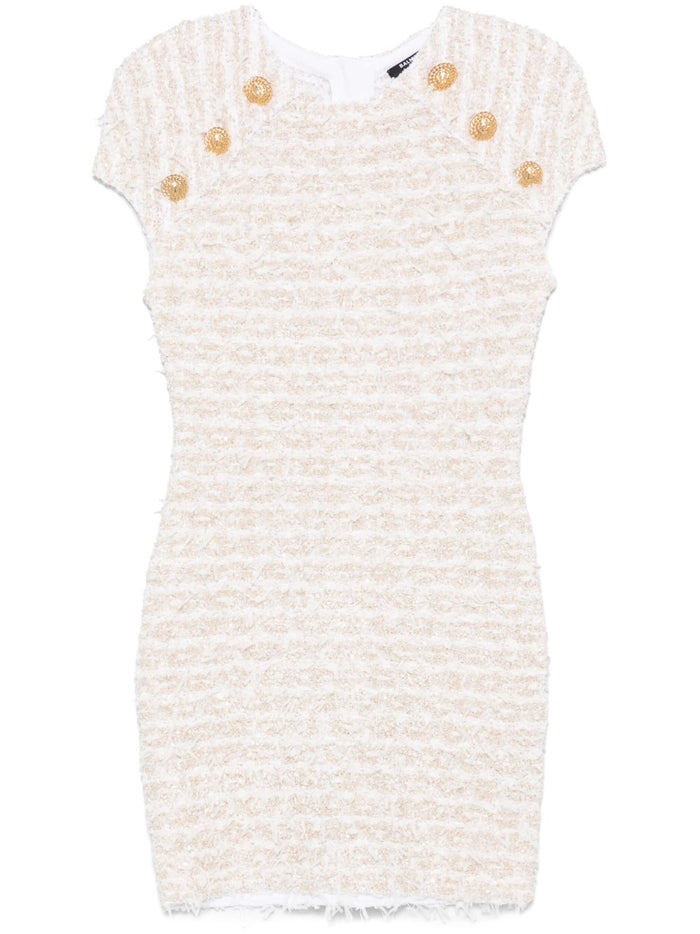 Balmain Dresses White Polyester