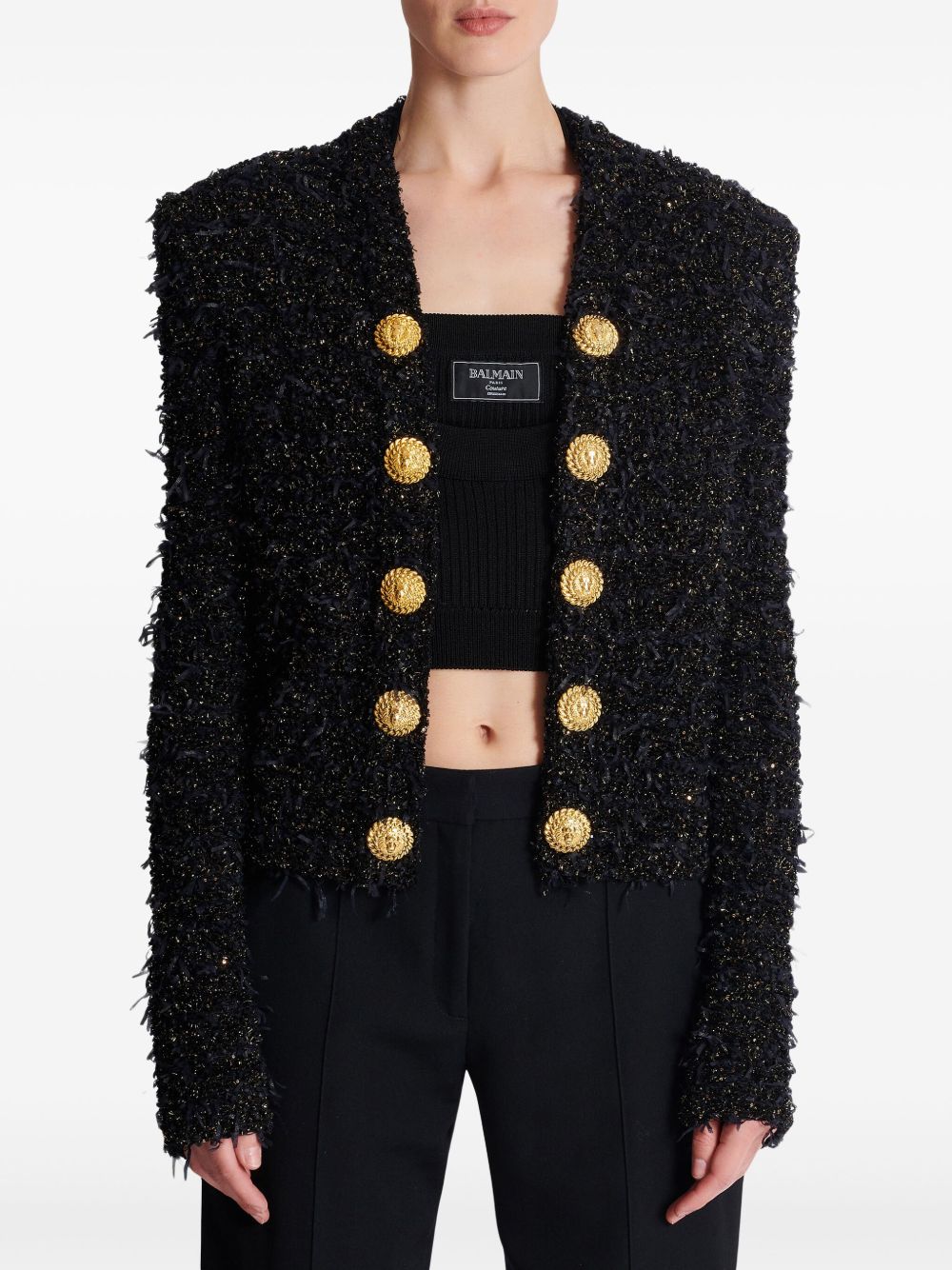 Balmain Jackets Black Polyamide