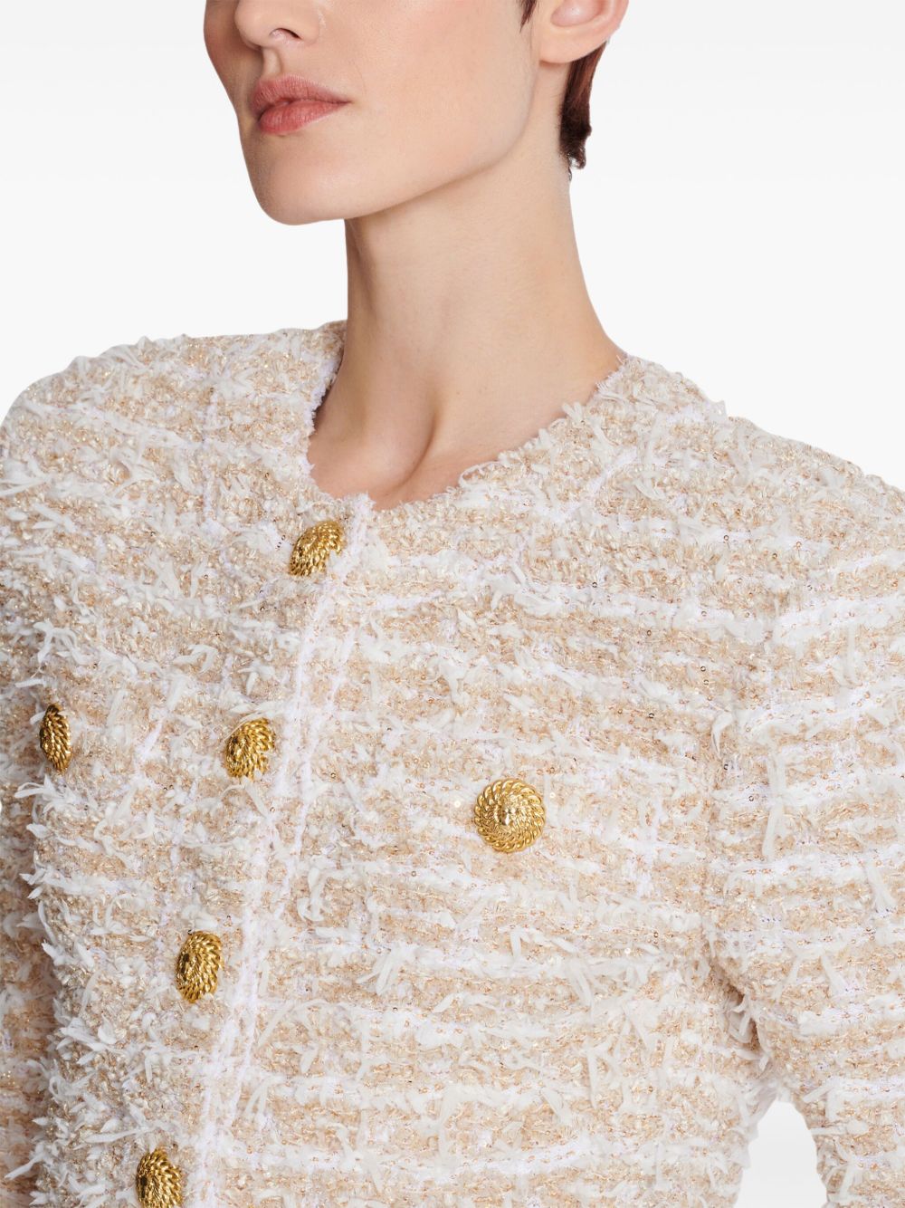 Balmain Jackets White Polyamide