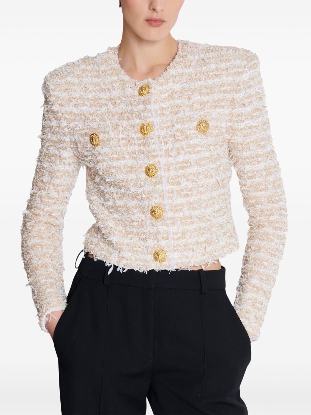Balmain Jackets White Polyamide