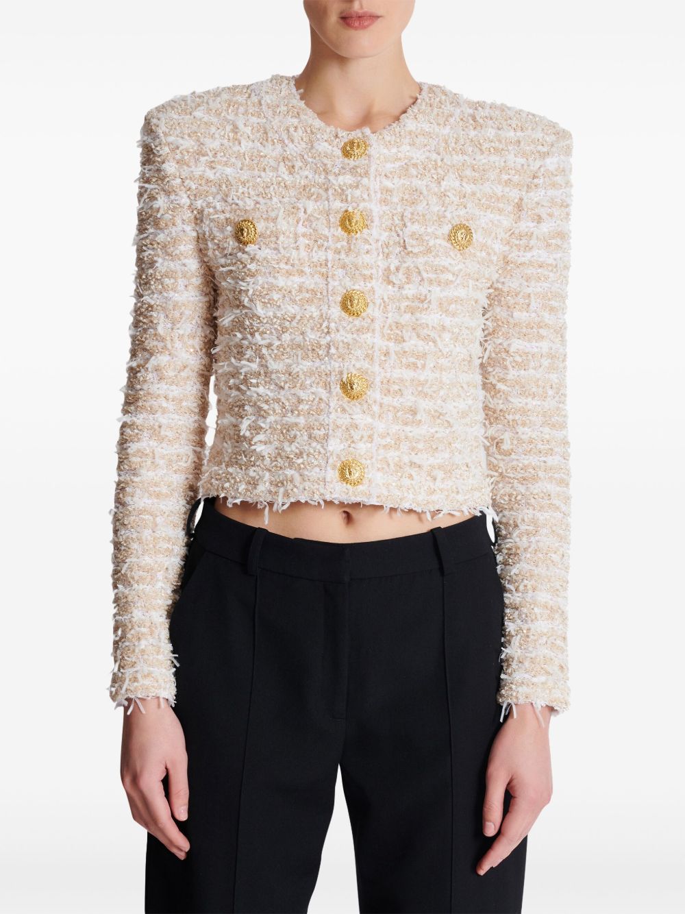 Balmain Jackets White Polyamide