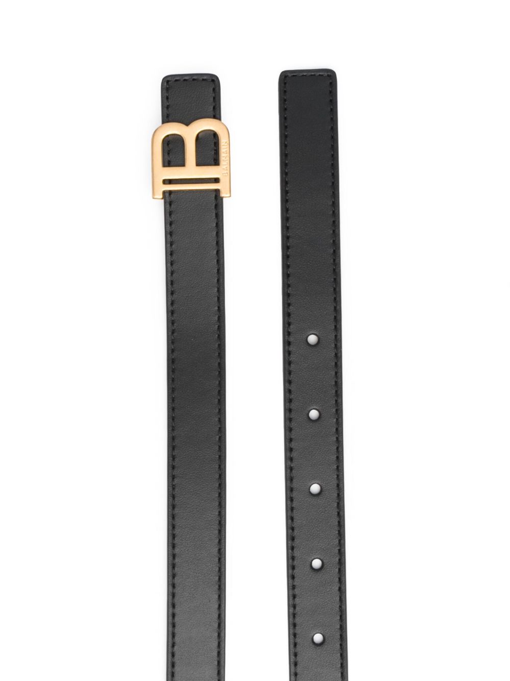 Balmain Belts Black Calf Leather