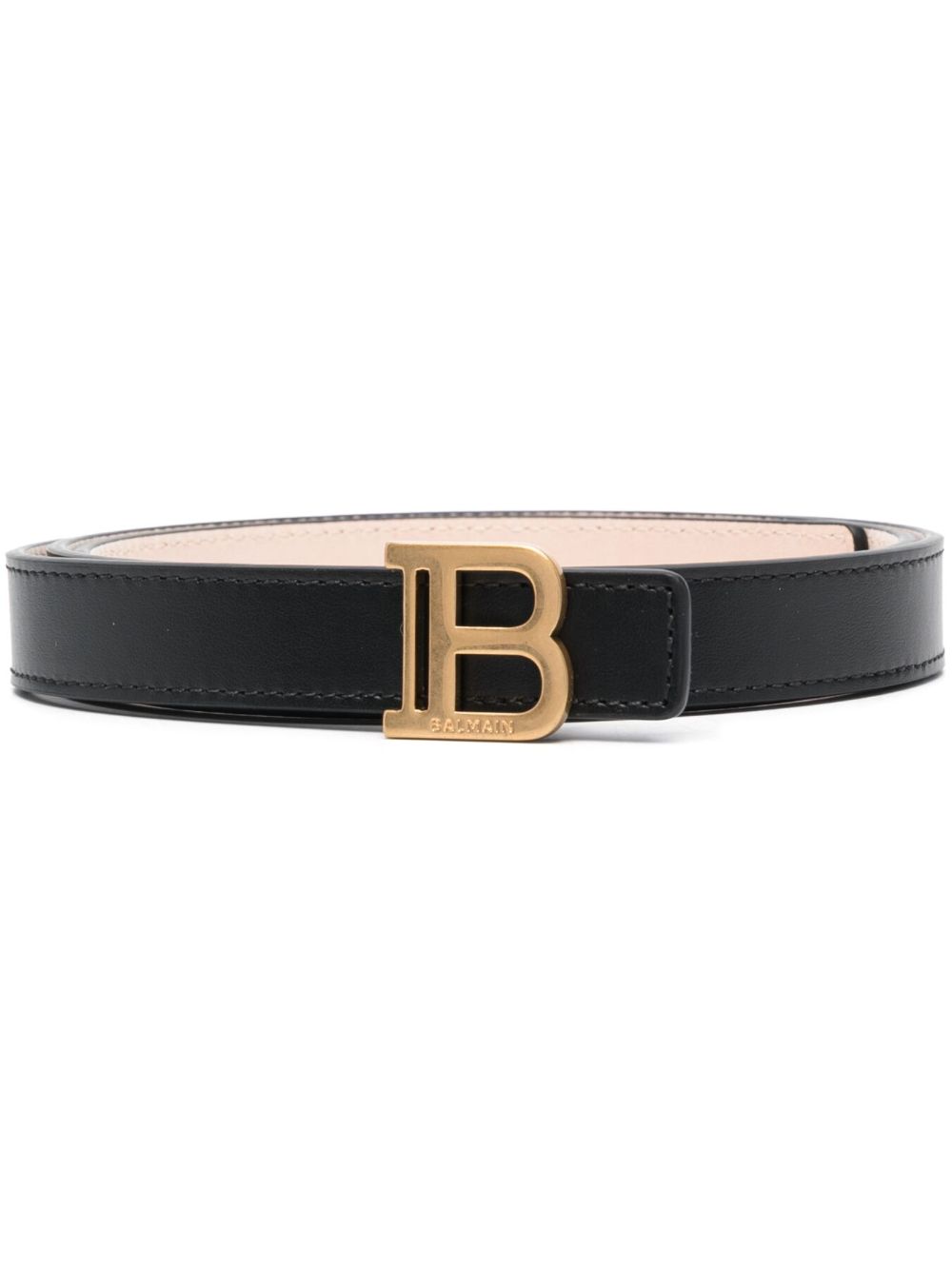 Balmain Belts Black Calf Leather