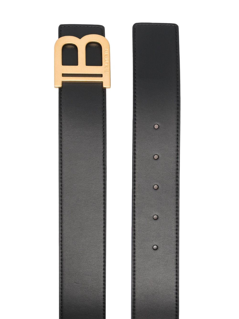 Balmain Belts Black Calf Leather