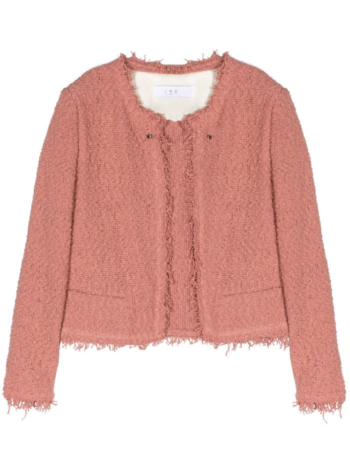Iro Jackets Pink Cotton Polyamide