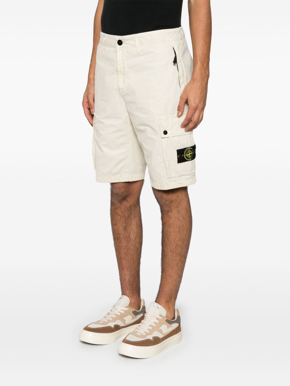 Stone Island Shorts Beige Cotton