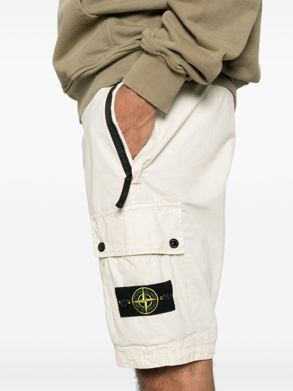 Stone Island Shorts Beige Cotton
