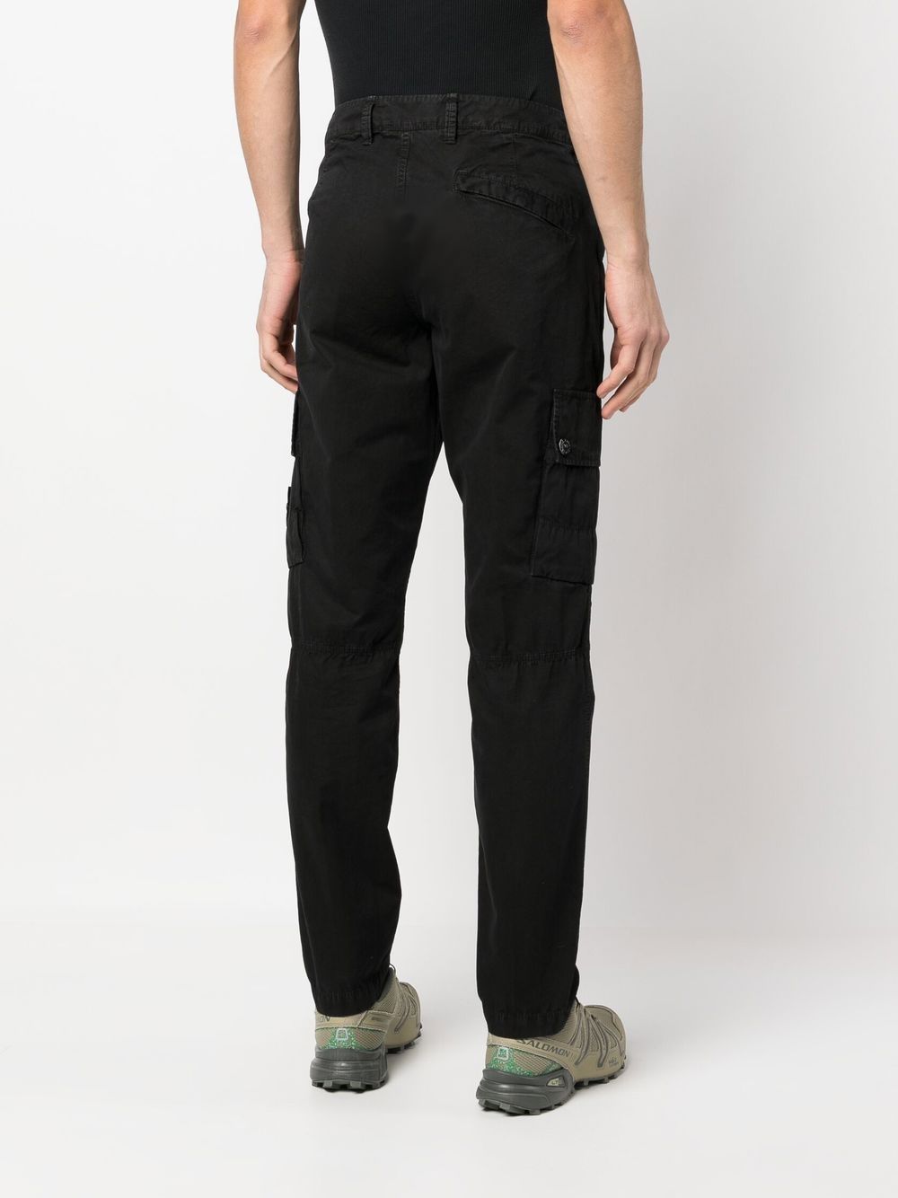 Stone Island Trousers Black Cotton