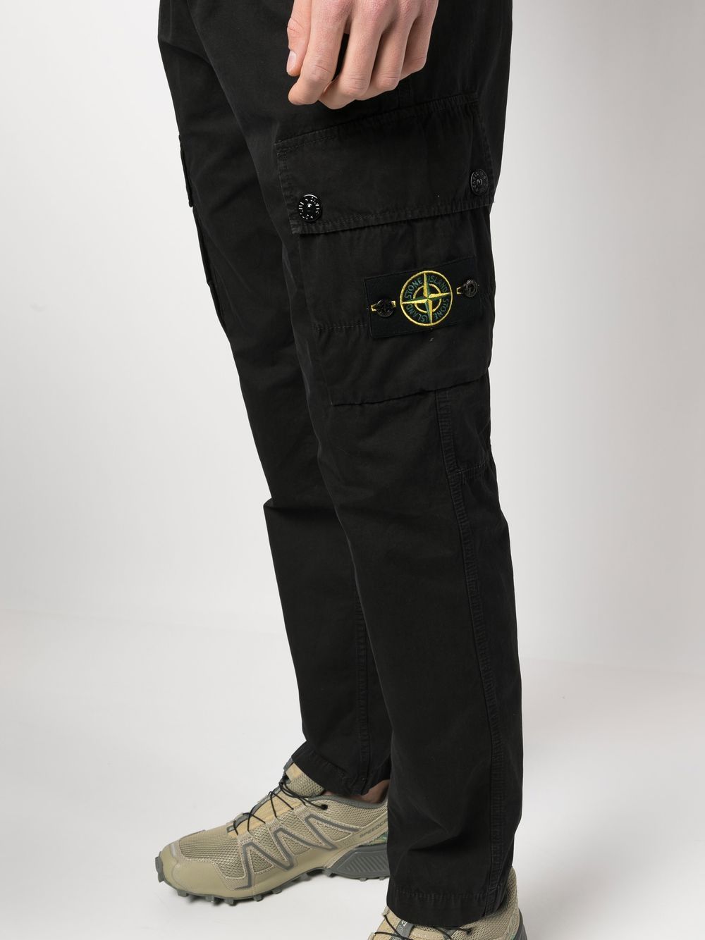 Stone Island Trousers Black Cotton