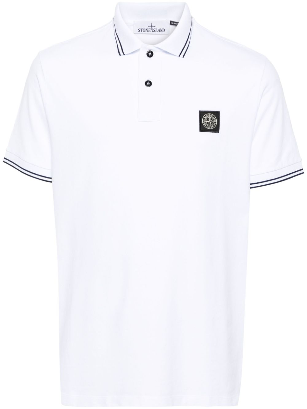 Stone Island T-Shirts And Polos White Cotton Elastane