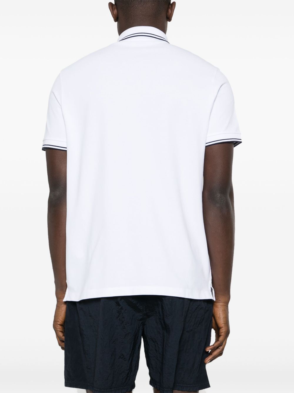 Stone Island T-Shirts And Polos White Cotton Elastane