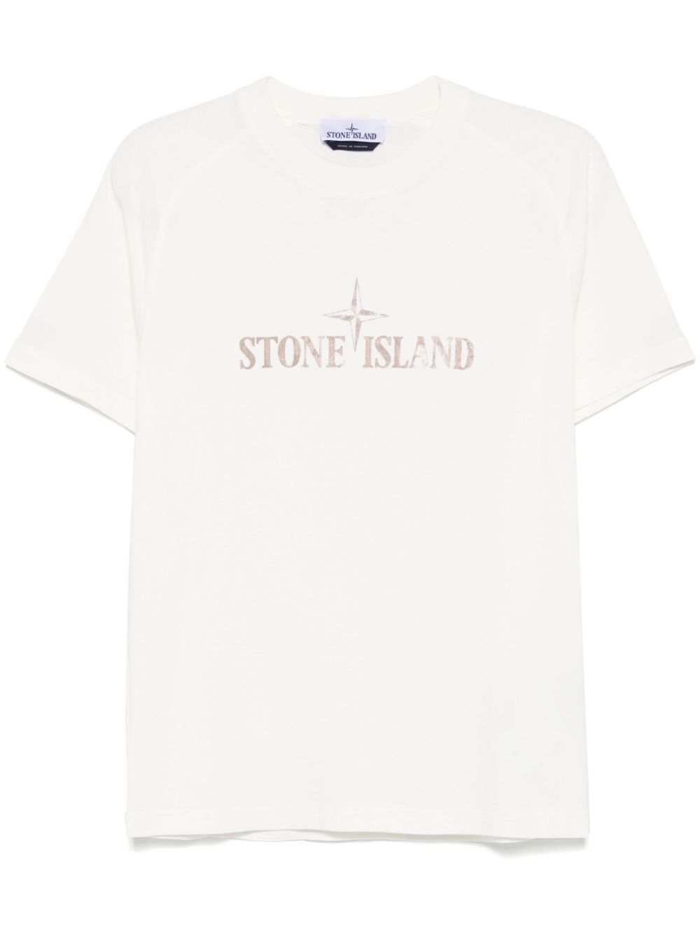 Stone Island T-Shirts And Polos Ivory Cotton