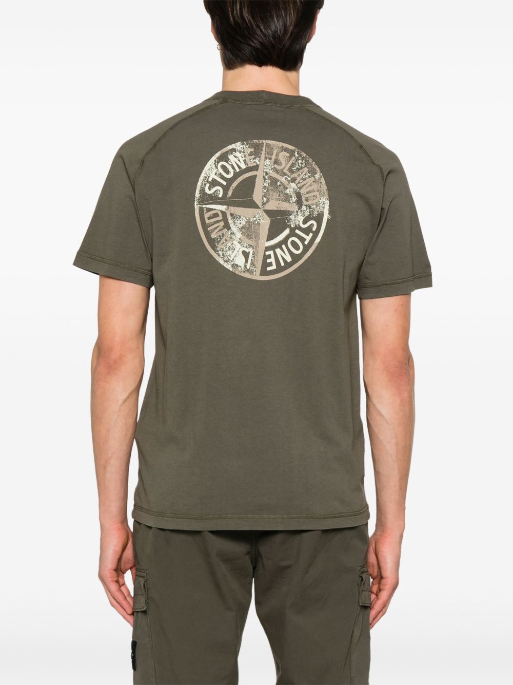 Stone Island T-Shirts And Polos Green Cotton