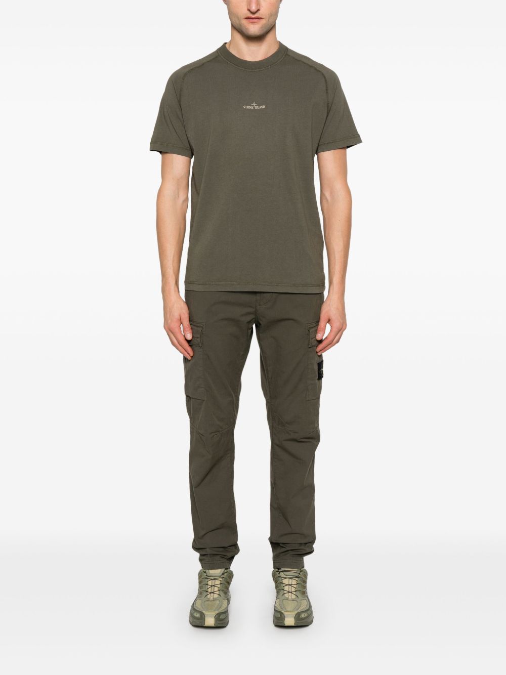 Stone Island T-Shirts And Polos Green Cotton