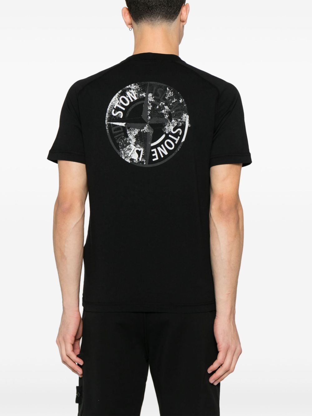 Stone Island T-Shirts And Polos Black Cotton