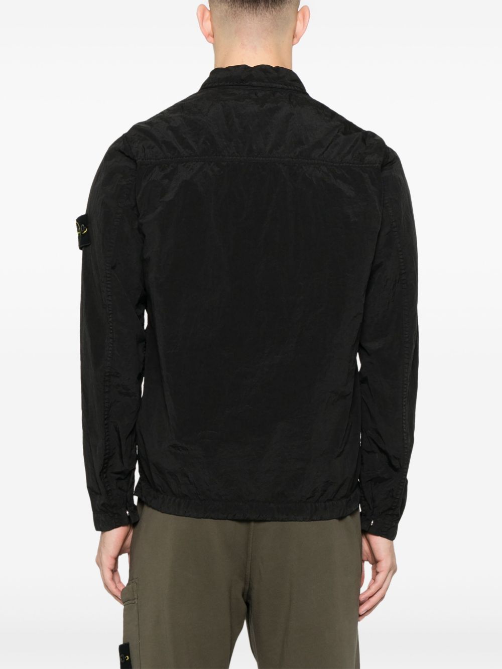 Stone Island Coats Black Polyamide