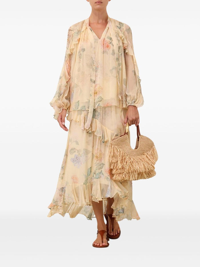 Zimmermann Skirts Yellow Viscose