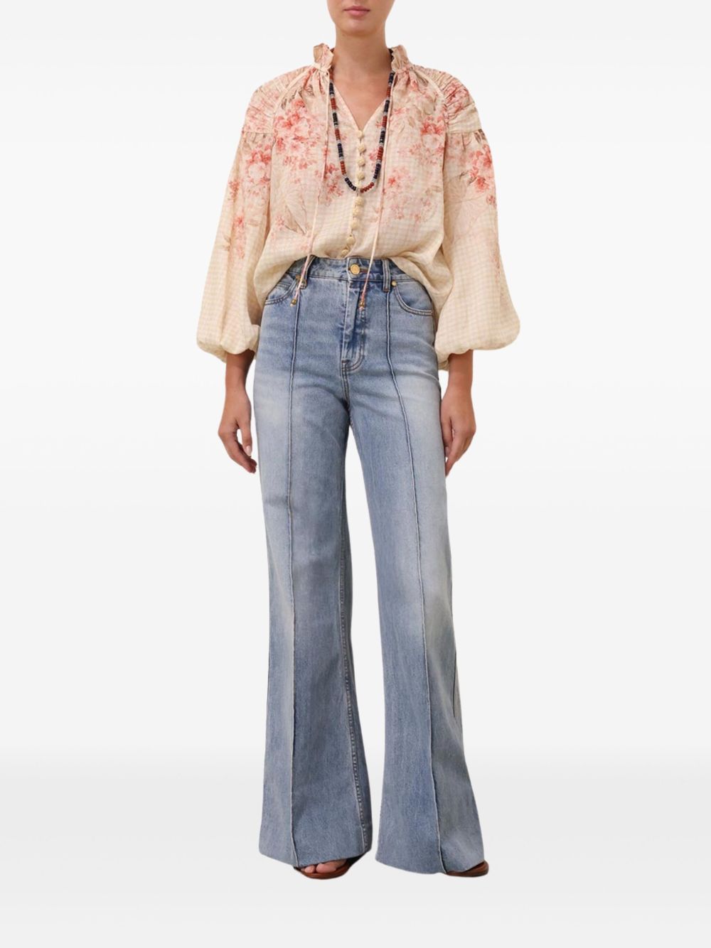 Zimmermann Shirts White Linen Silk