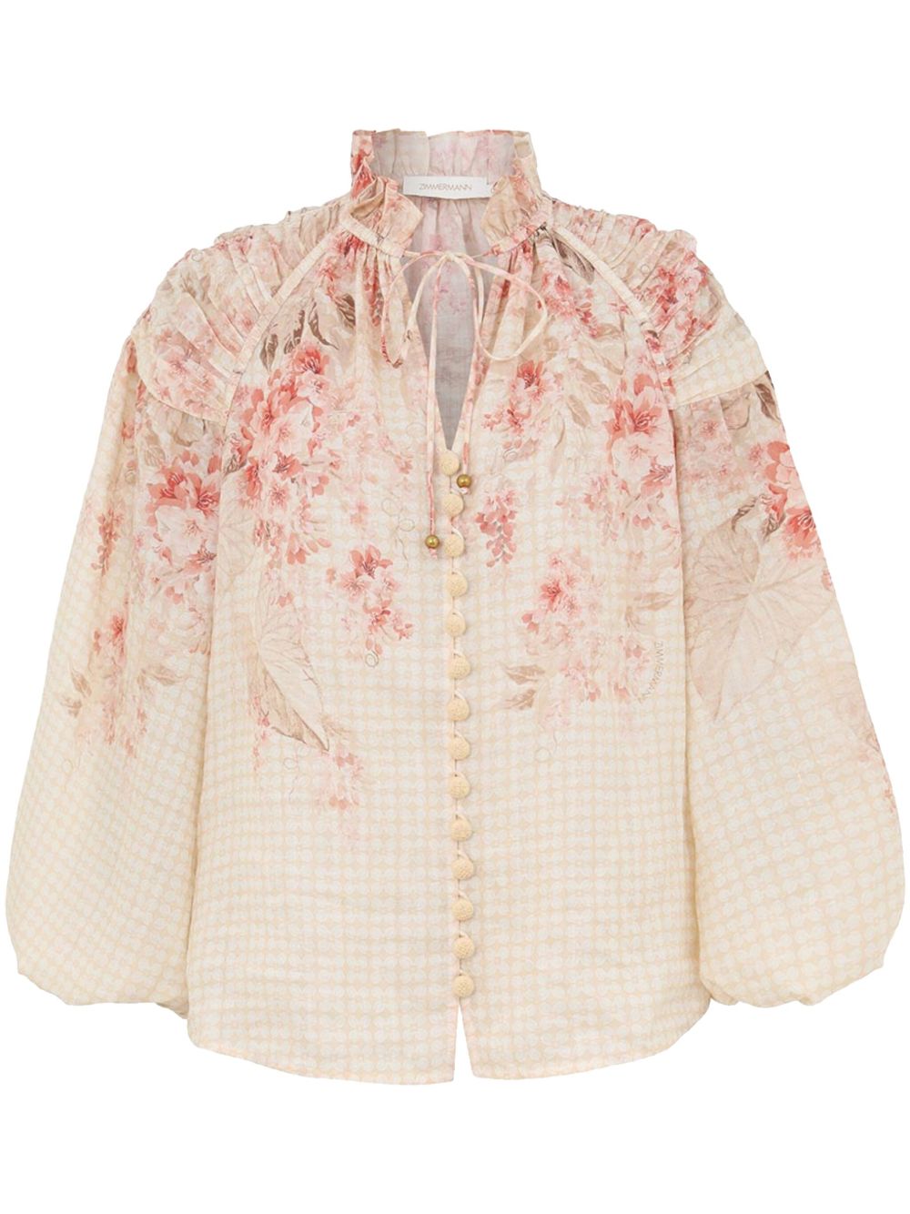 Zimmermann Shirts White Linen Silk