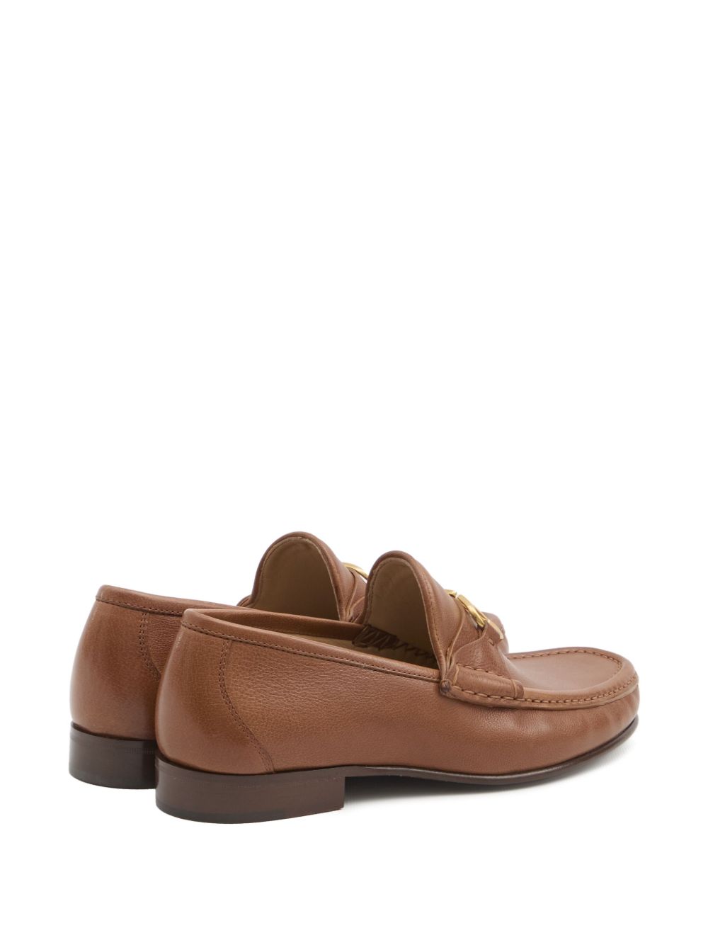 Valentino Garavani Flat Shoes Leather Brown Calf