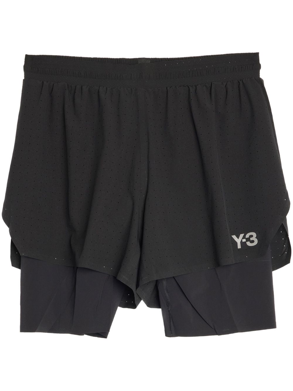 Y-3 Shorts Black Polyester Elastane