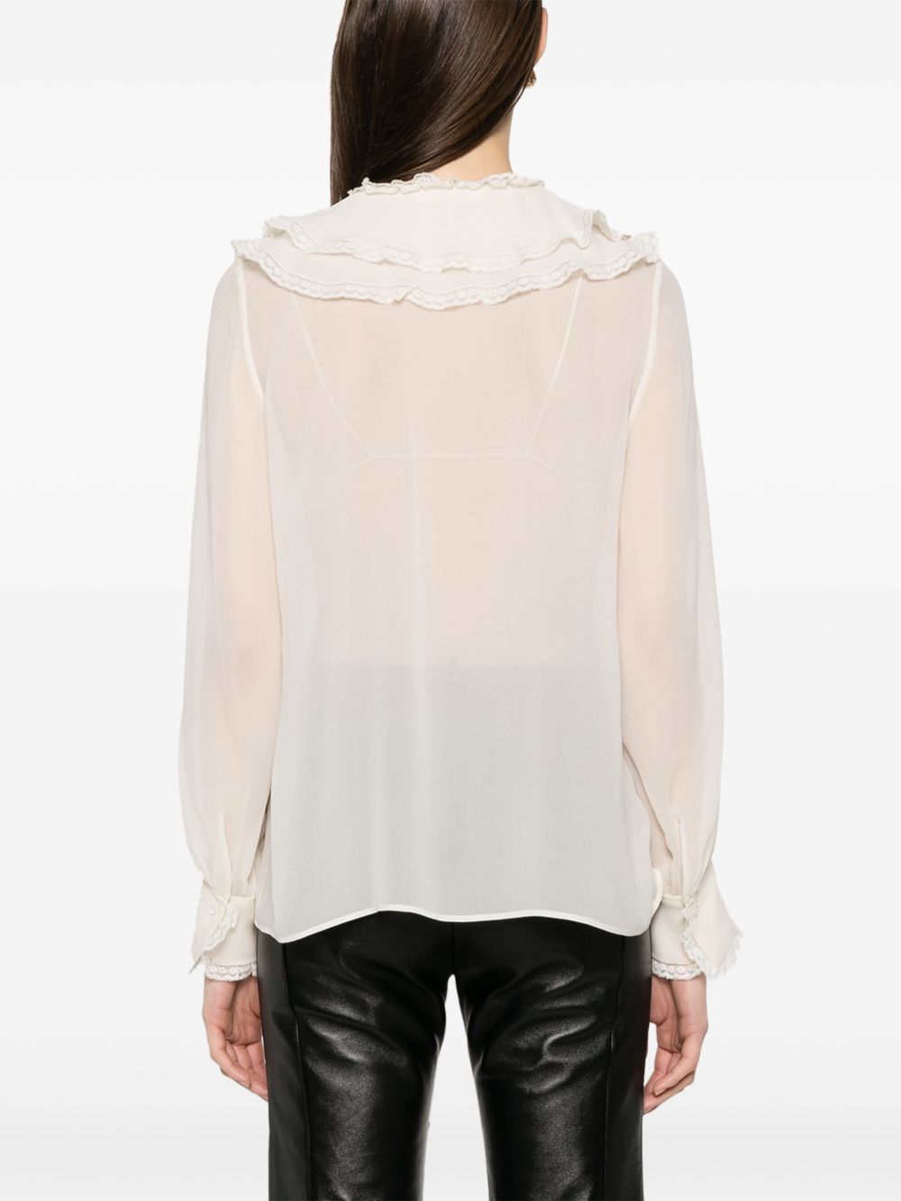Chloè Top White Silk