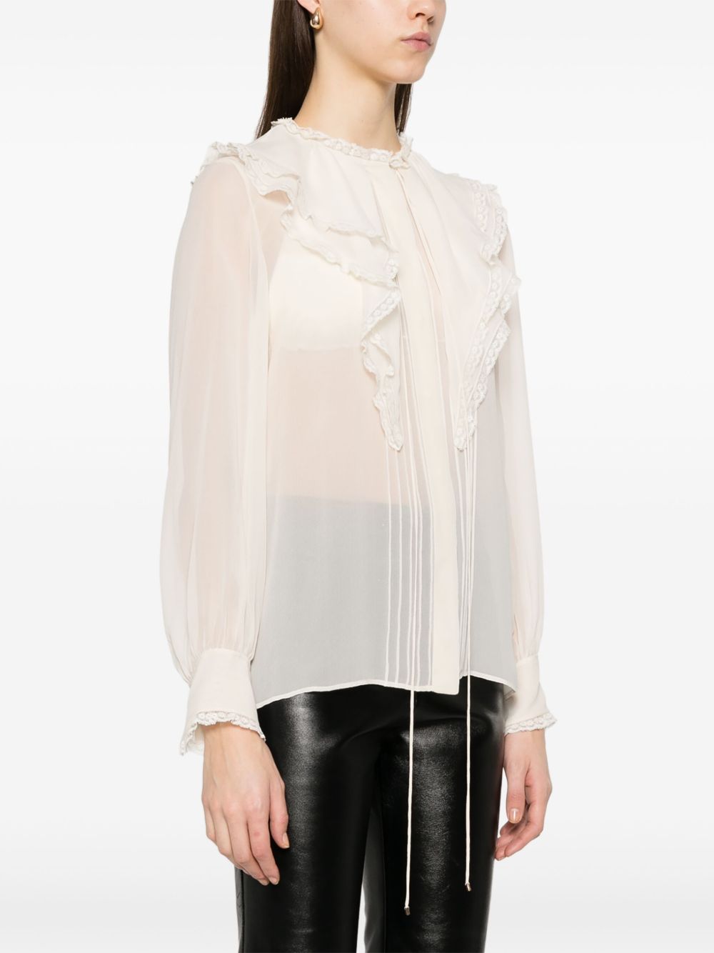 Chloè Top White Silk