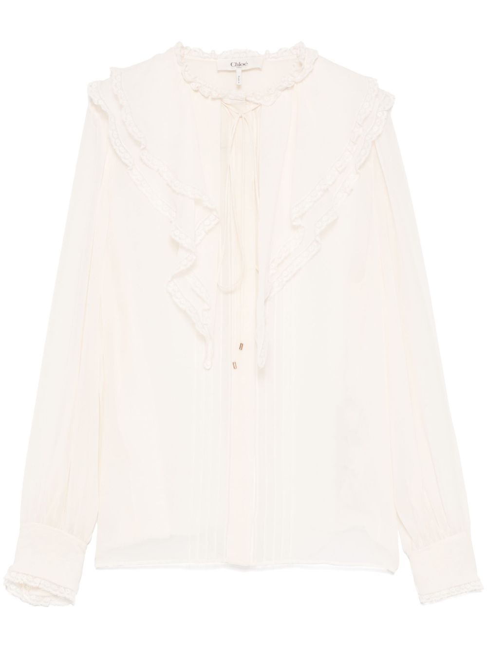 Chloè Top White Silk