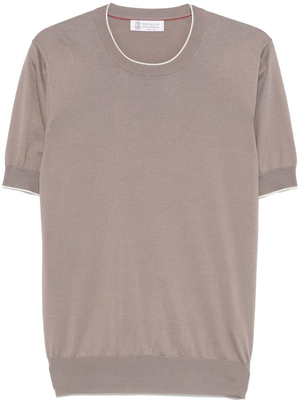 Brunello Cucinelli T-Shirts And Polos Marrone Cotton