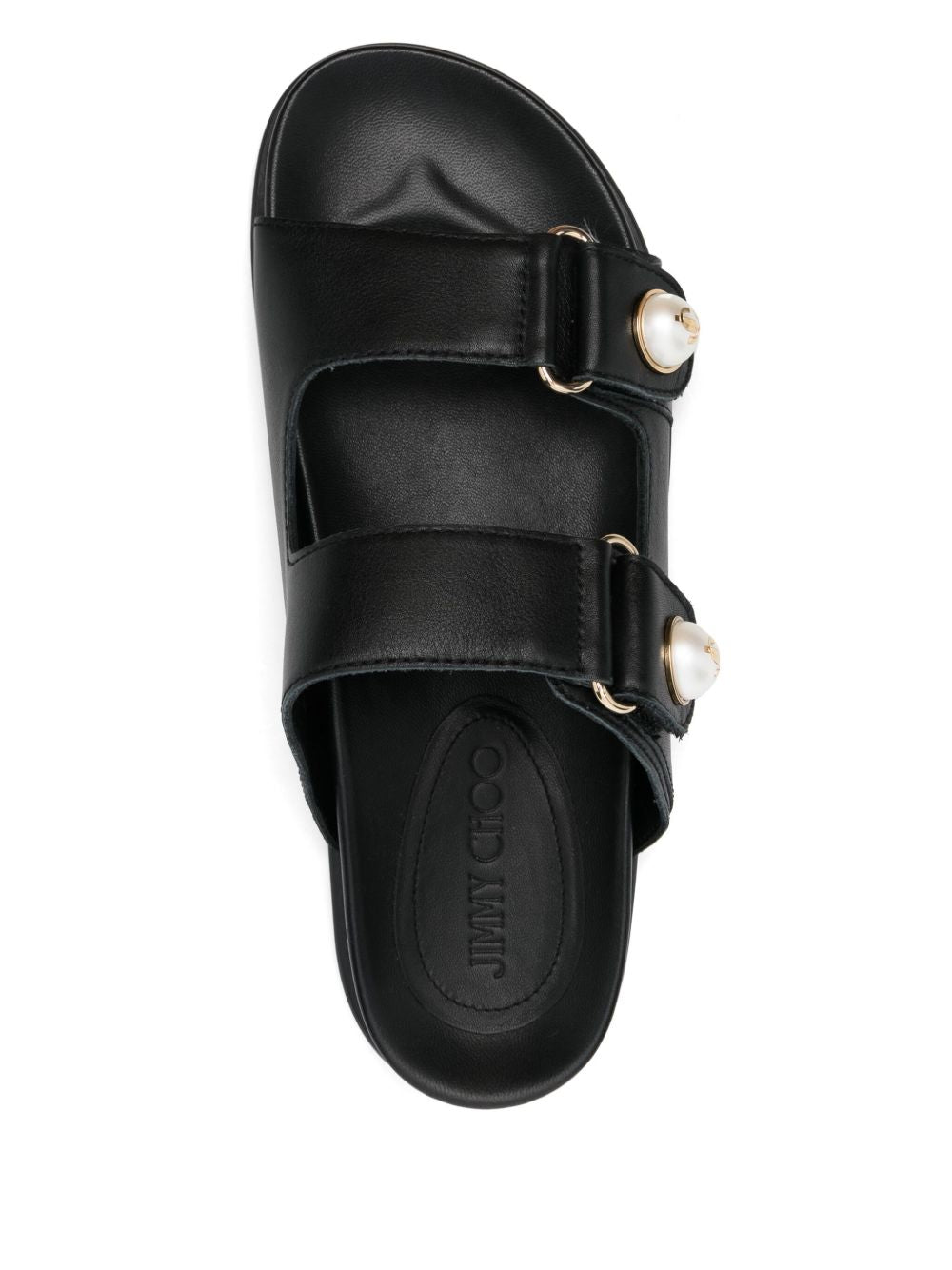 Jimmy Choo Sandals Black Calf Leather