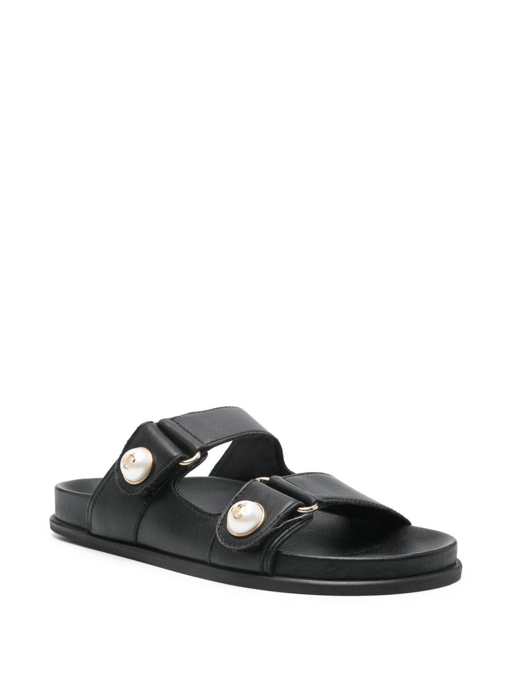 Jimmy Choo Sandals Black Calf Leather