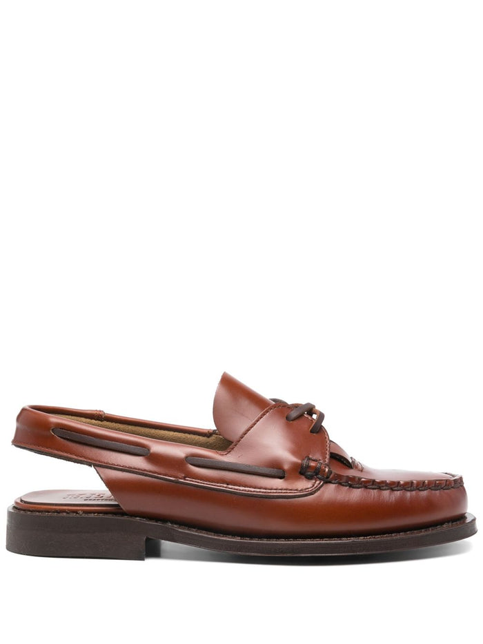 HEREU Flat shoes Leather Brown Calf