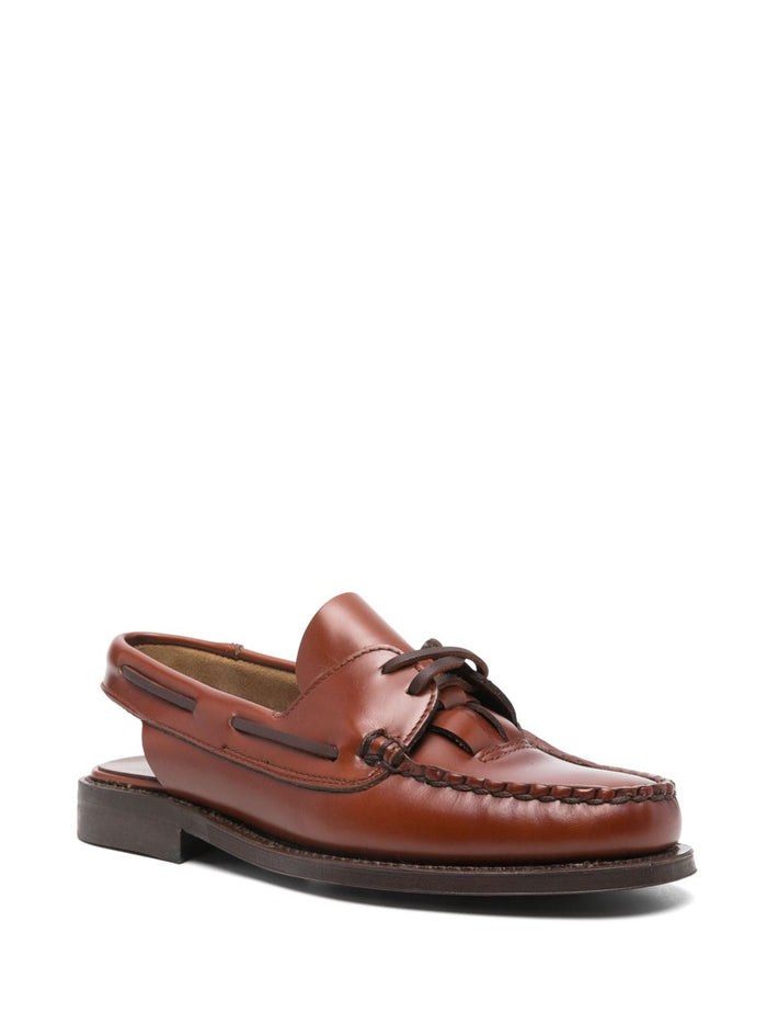HEREU Flat shoes Leather Brown Calf