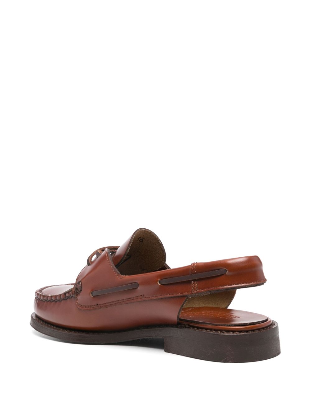 HEREU Flat shoes Leather Brown Calf