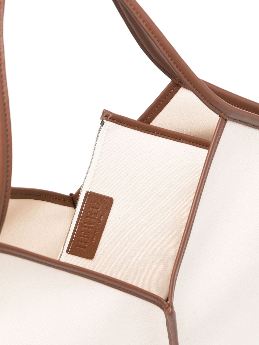Hereu Bags Leather Brown Cotton Canvas