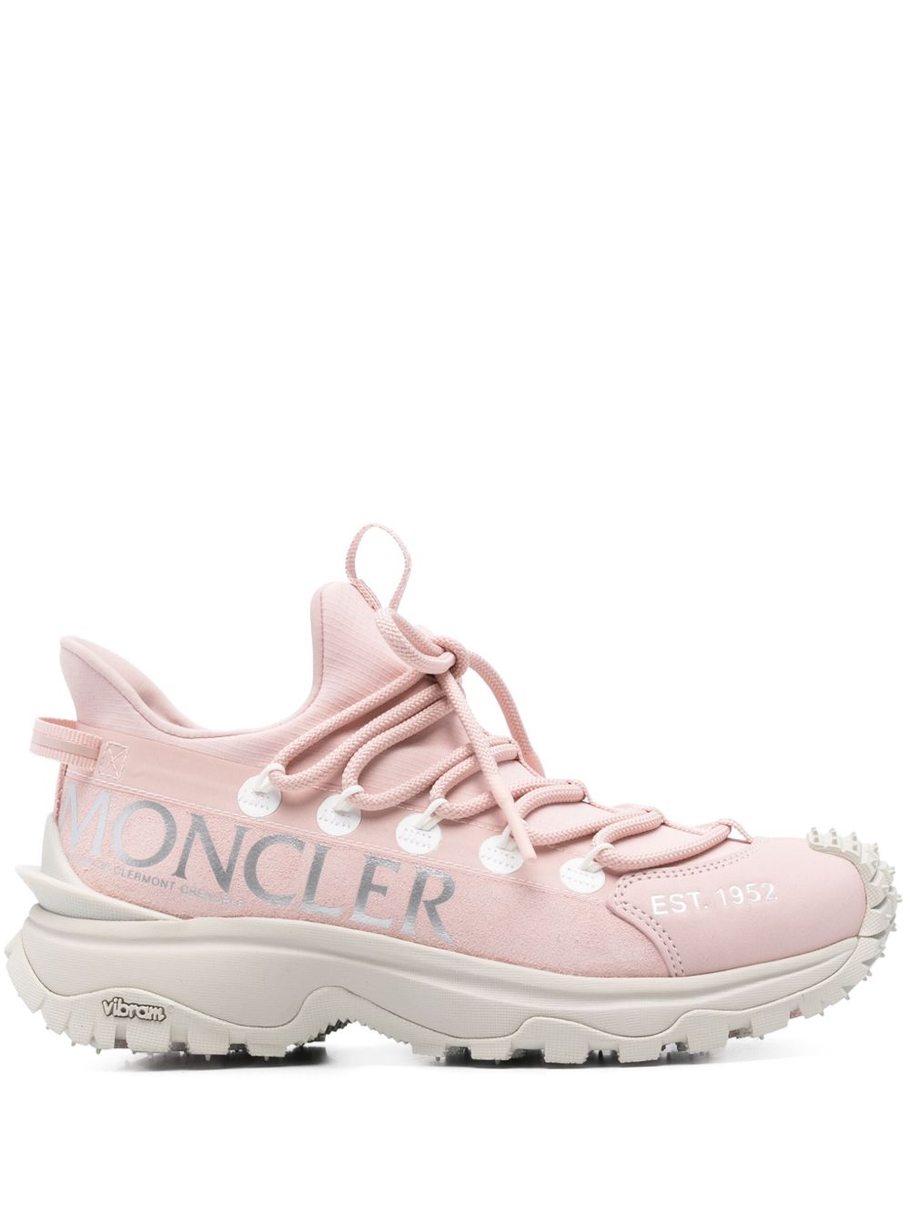 Moncler Sneakers Pink Calf Leather