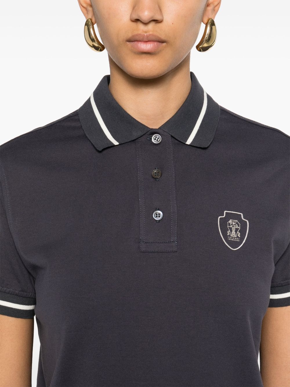 Brunello Cucinelli T-Shirts And Polos Blu Cotton