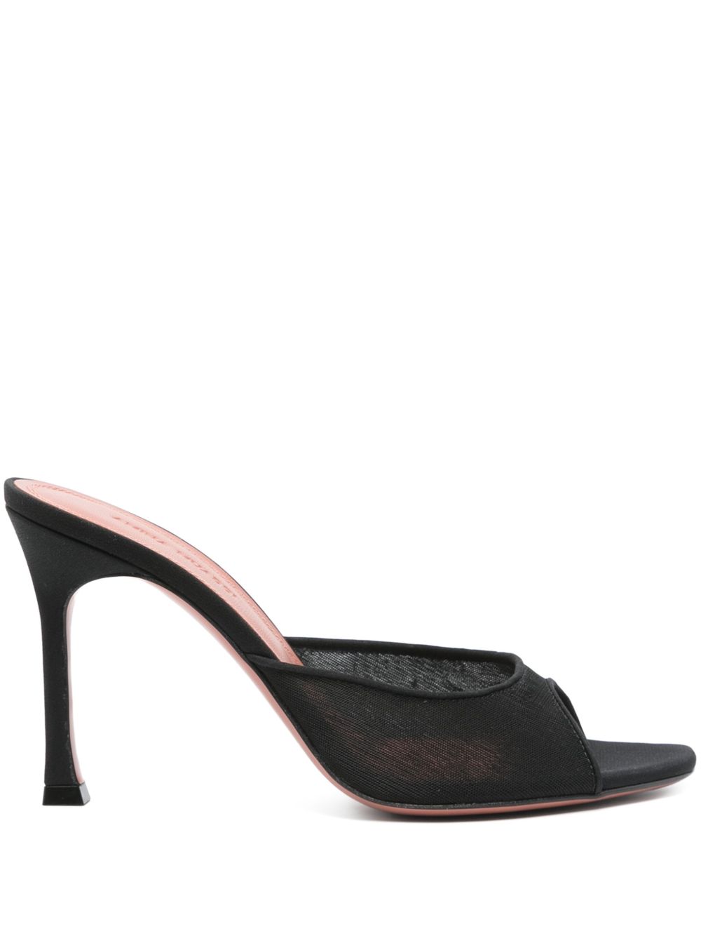 Amina Muaddi Sandals Black Fabric