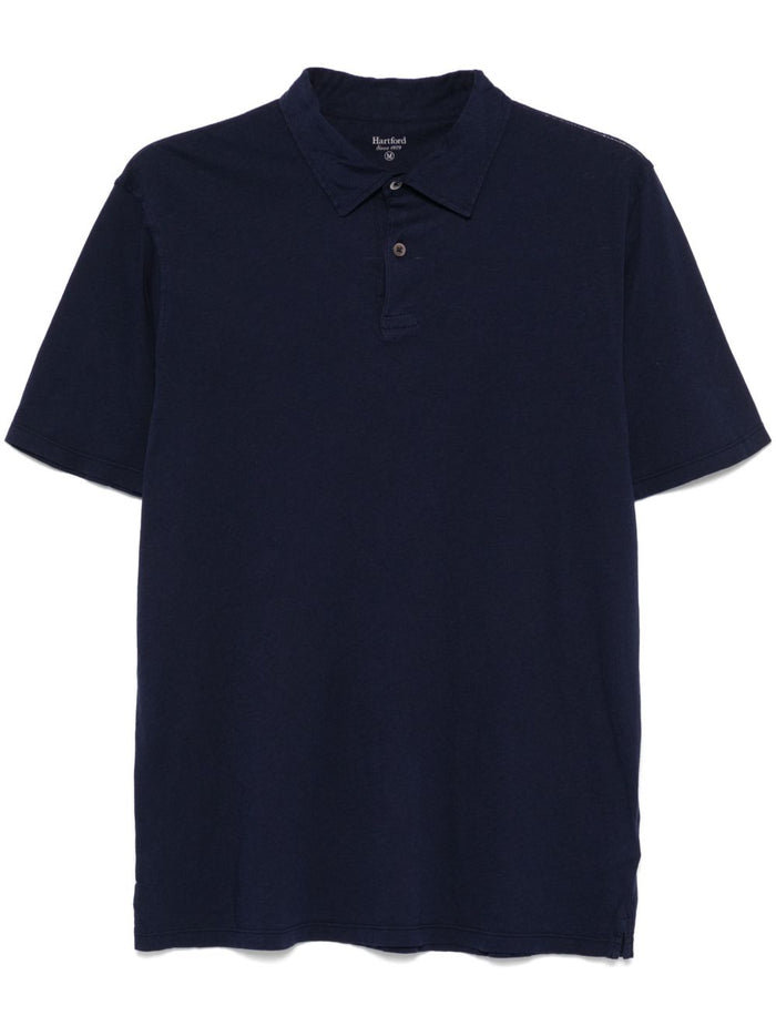 Hartford T-shirts and Polos Blue Cotton