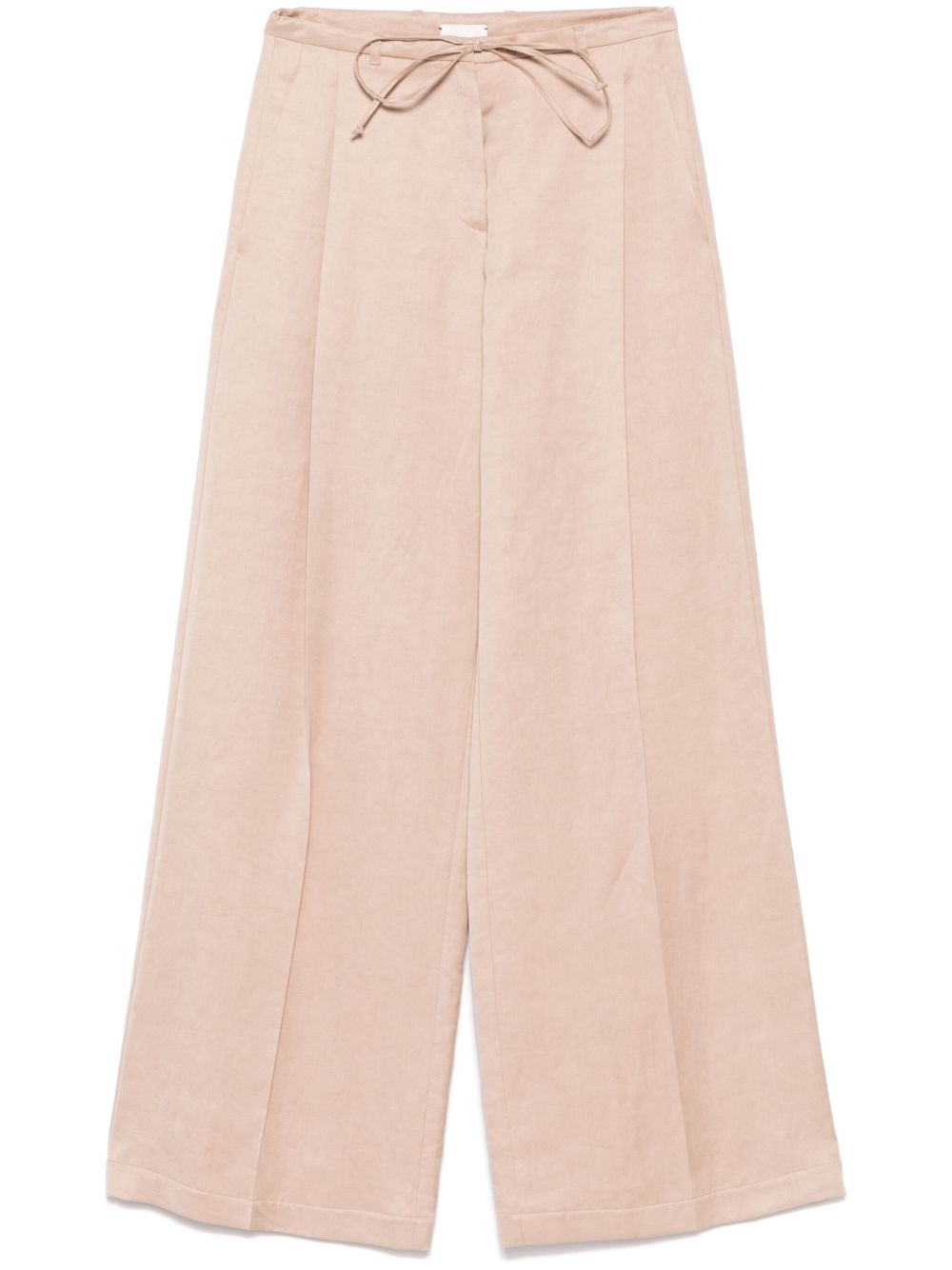 Alysi Trousers Beige Lyocell Linen